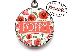 Poppy dog tag for sale  Delivered anywhere in USA 
