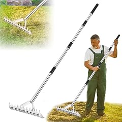 Thatch rake adjustable for sale  Delivered anywhere in USA 