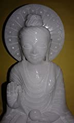 Inch Stoneware White Italian Marble Handmade lord Buddha for sale  Delivered anywhere in Canada