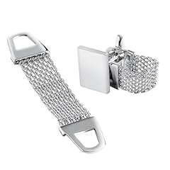Stainless steel cufflinks for sale  Delivered anywhere in USA 