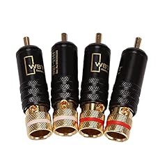 Nicfaky 4pcs rca for sale  Delivered anywhere in UK