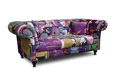 Patchwork fabric seater for sale  Delivered anywhere in UK