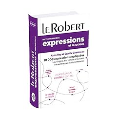 Robert dictionnaire expression d'occasion  Livré partout en France