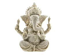 Winterworm Handmade Ganesha Elephant God Statue Sandstone Sculpture Buddha Figurine Decoration for sale  Delivered anywhere in Canada
