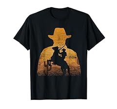 Retro cowboy maglietta usato  Spedito ovunque in Italia 