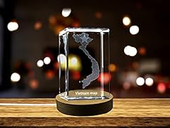 Vietnam engraved crystal for sale  Delivered anywhere in UK