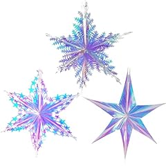 Iridescent snowflake ornament for sale  Delivered anywhere in USA 