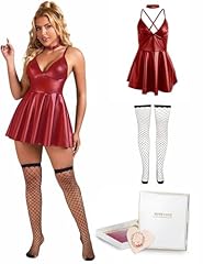 Hmydear lederkleid damen gebraucht kaufen  Wird an jeden Ort in Deutschland