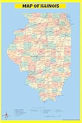 Map illinois style for sale  Delivered anywhere in USA 