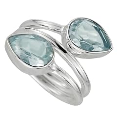 Blautopas edelstein ring gebraucht kaufen  Wird an jeden Ort in Deutschland
