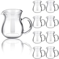 Pcs glass creamer for sale  Delivered anywhere in USA 