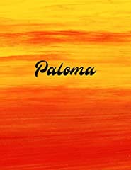 Paloma: Cover Style Water Color - Personalized Name, used for sale  Delivered anywhere in UK