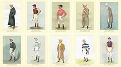 Vintage jockey caricature for sale  Delivered anywhere in UK