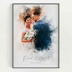 Personalised wedding portrait for sale  Delivered anywhere in UK