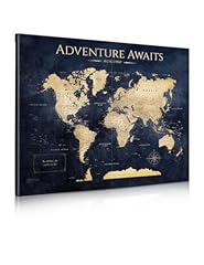 Ipic map canvas for sale  Delivered anywhere in USA 