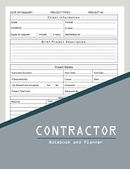 Contractor notebook planner for sale  Delivered anywhere in USA 