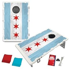 Chicago flag textured for sale  Delivered anywhere in USA 