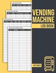 Vending machine log for sale  Delivered anywhere in UK