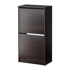 IKEA BISSA - Shoe cabinet with 2 compartments, black, for sale  Delivered anywhere in UK