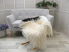 Curly sheepskin rug for sale  Delivered anywhere in UK