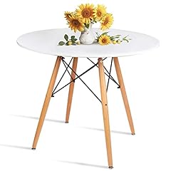 Round white dining for sale  Delivered anywhere in USA 