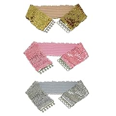 3piece sequin belts for sale  Delivered anywhere in USA 