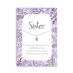 Sister Sterling silver necklace | chain and heart pendant for sale  Delivered anywhere in UK