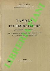 Tavole tacheometriche per usato  Spedito ovunque in Italia 