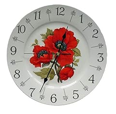 Poppy wall clock. for sale  Delivered anywhere in UK