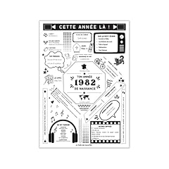 Affiche date naissance d'occasion  Livré partout en France