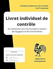 Livret individuel contrôle d'occasion  Livré partout en France