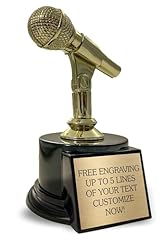 Microphone trophy award for sale  Delivered anywhere in USA 