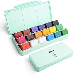 Arrtx Gouache Paint Set, 18 Colors x 30ml Jelly Cup Design Gouache with Palette, Gouache Opaque Watercolor Painting Suitable for Hobbyist, Artists Designing, Graffiti, Portrait Painting (Primrose) for sale  Delivered anywhere in Canada