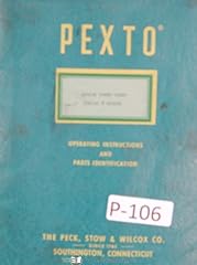 Pexto operators instruction for sale  Delivered anywhere in USA 