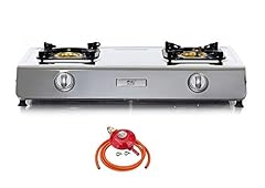 NJ NSD-2 Gas Stove 2 Burner 70cm Stainless Steel Indoor for sale  Delivered anywhere in UK