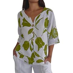 Womens linen tops for sale  Delivered anywhere in UK