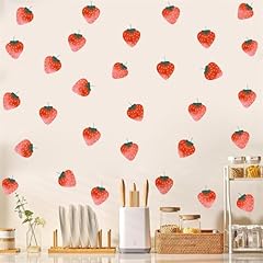 Watercolor strawberries decals for sale  Delivered anywhere in USA 