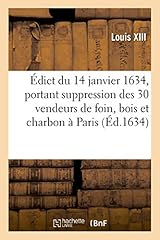 édict janvier 1634 d'occasion  Livré partout en Belgiqu