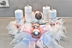 Adventskranz weiß rosa gebraucht kaufen  Wird an jeden Ort in Deutschland