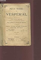 Petit missel vesperal. d'occasion  Livré partout en France