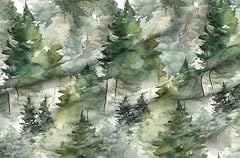 Spoonflower fabric watercolor for sale  Delivered anywhere in USA 
