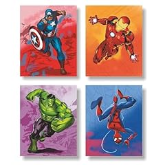 Superheroes watercolor wall for sale  Delivered anywhere in USA 