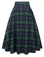 Green plaid skirt for sale  Delivered anywhere in USA 