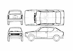 Photo blueprint datsun for sale  Delivered anywhere in UK