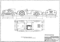 Porsche 550 blueprint for sale  Delivered anywhere in UK