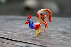 Glass rooster figurines for sale  Delivered anywhere in USA 
