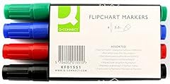 Q-Connect Flipchart Marker Pens Bullet Tip KF01551 for sale  Delivered anywhere in UK