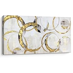 Pi Art Trendy Canvas Wall Art with Gold Foil Interlaced, used for sale  Delivered anywhere in Canada