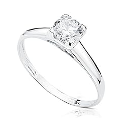 Solitaire blanc carats d'occasion  Livré partout en France