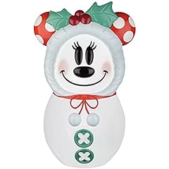 Gemmy Disney Gemmy Minnie Mouse Blow Mold Snowman Lighted, used for sale  Delivered anywhere in USA 